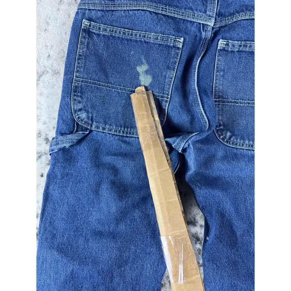 Key Carpenter Jeans Mens 32x32 Blue Medium Wash Workwear Utility Hammer Loop